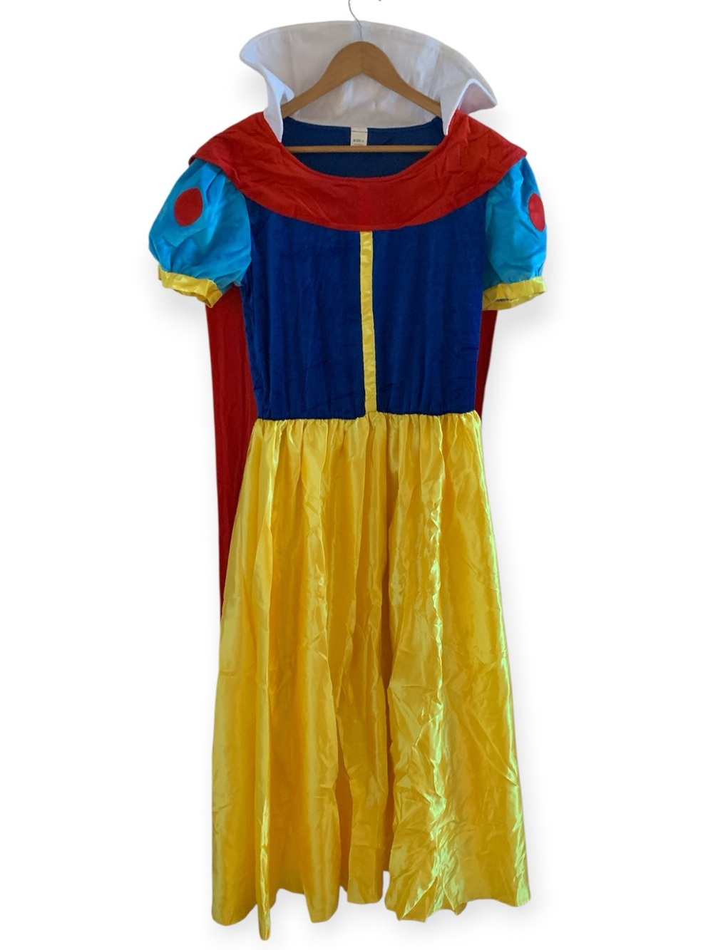 Fairytale Princess Costume Dress with Red Cape